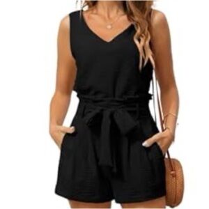 Elegant Black Sleeveless Jumpsuit